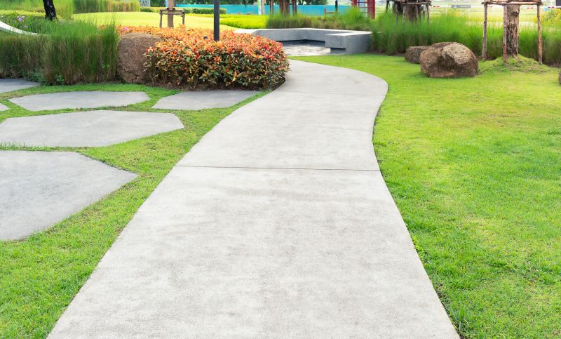 Walkway with Curved Design